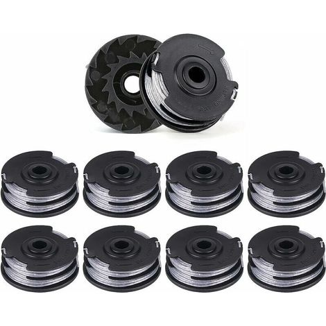 10er-pack Ersatzspulen Für Rasentrimmer, Doppelfaden, 6 M X 1,6 Mm, Kompatibel Mit Bosch Art 30-36 Li, Art 30, Art 27 Und Art 24