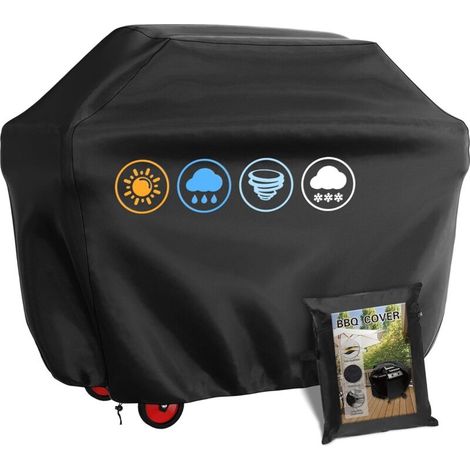 Gasgrill-abdeckung, Rechteckige Outdoor-grillplane 145 X 61 X 117 Cm, 210d Wasserdicht, Uv-beständig Und Wasserfest