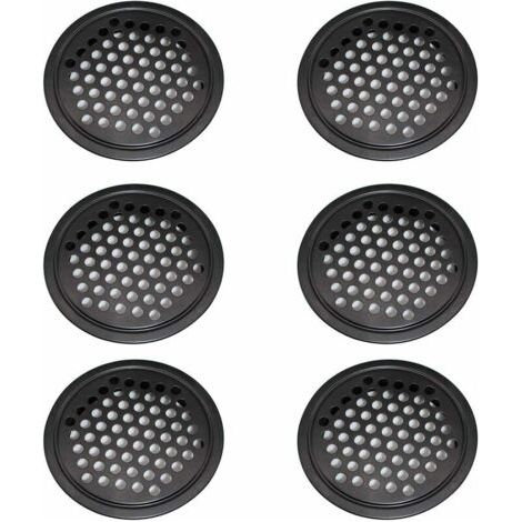 6 Stück Lüftungsgitter Für Schränke - 60 Mm Rundes Lüftungsgitter, Geeignet Für Garage, Badezimmer Und Schlafzimmer