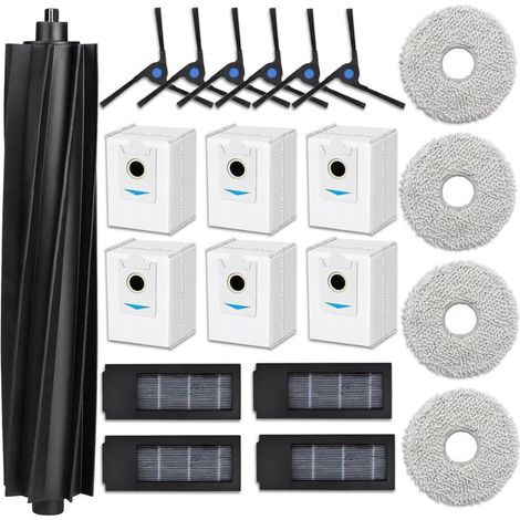 Zubehör Für Ecovacs Deebot X2/ X2 Omni/ X2 Pro/ Dex86 Staubsauger, 1 Hauptbürste, 4 Wischtücher, 4 Filter, 6 Seitenbürsten, 6 Ersatz-staubsaugerbeutel