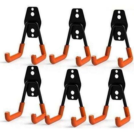 Doppelte Aufbewahrungshaken Aus Robustem Stahl Für Die Garage Zur Organisation Von Elektrowerkzeugen – Kleine U-haken (6er-pack) - Heimwerken › Lagerung Und Organisation › Garagenorganisation