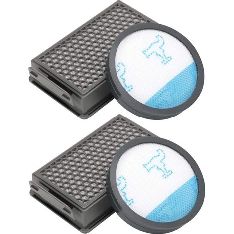 4er-set Hepa-filter Und Schaumstoff Für Rowenta, Moulinex, Tefal Staubsauger. Entfernt Staub Und Allergene. Maße 14,2x8,6 Cm Und 14 Cm Zr005901