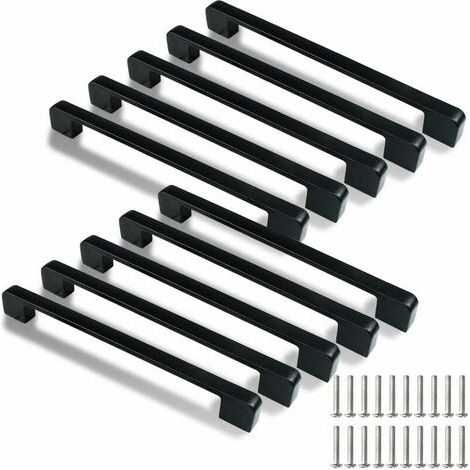 10 Stück 192 Mm Küchenschrankgriffe Mit Schrauben Aus Zinklegierung, Schrankgriff, Türgriff-set Für Schlafzimmermöbel (10, 192mm), Sonnig
