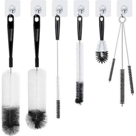 8 Reinigungsbürsten – Flaschenbürste, Babyflaschenbürste, Rohrbürste, Bürste Für Flaschen Und Gläser Mit Aufhängehaken