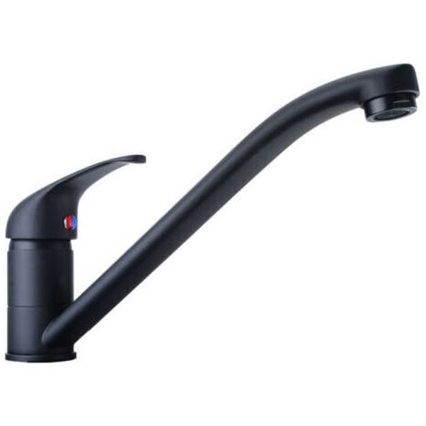 Schwarze Matte, 360° Drehbare Küchenarmatur, Messing-küchenwaschbeckenarmatur Mit G3/8'' Anschlüssen Und Schlauch