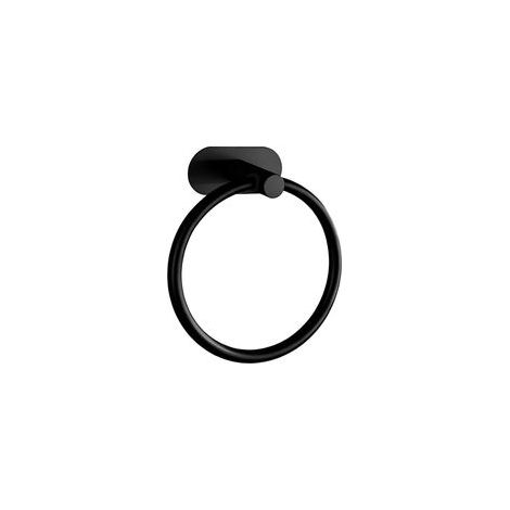 Edelstahl-handtuchring 304 – Runder Wandhalter – Selbstklebender Handtuchhalter – Für Bad, Küche Und Wohnzimmer – Schwarz