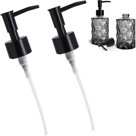 2er-pack Ersatz-pumpköpfe Für Runde Spender, Seifenspender-pumpkopf, Ersatzpumpe Für Flüssigseifenspender/geschirrspülmittel/bpa-frei Für Badezimmer/küche/flasche