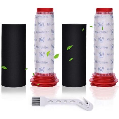 Set Aus 2 Ersatzfiltern Für Bosch Athlet Bch6petgb, Bch61840gb Kabellosen Staubsauger - Waschbarer Hauptfilter + Schaumstoffeinlage