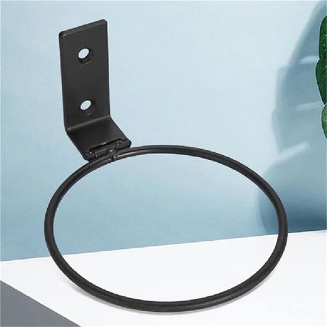 Biegsamer Wandhalter Für Blumentöpfe Aus Eisen, Durchmesser 15 Cm, Schwarz, Geeignet Für Garten Und Balkon, 1 Stück