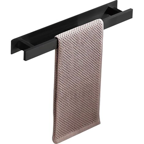 Badezimmer-handtuchhalter Duschtuchhalter - 40 X 6 X 4,5 Cm, Schwarz Ohne Haken