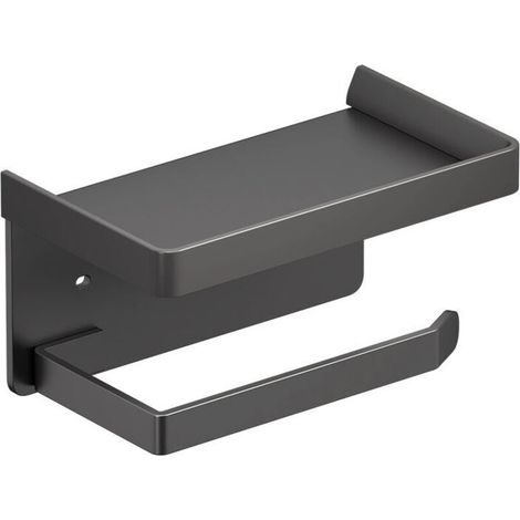 Wandhalterung Für Toilettenpapier, Toilettenpapierhalter, Platzsparender Aluminium-toilettenpapierhalter, Montage Mit Schrauben Oder Selbstklebend, Wandmontierter Toilettenpapierabroller, Wc-papierhal