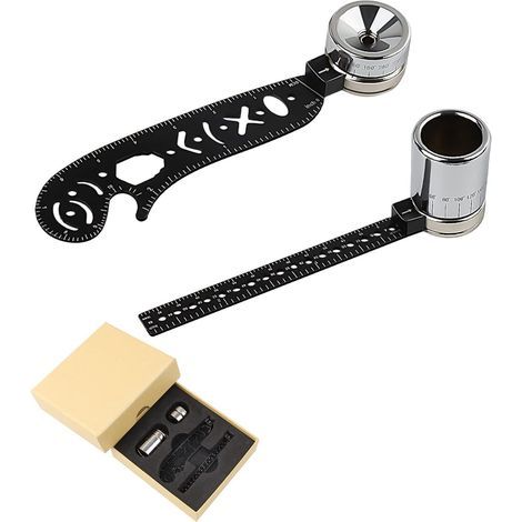 Multifunktionales Zeichengerät, 2-teilig, Tragbares Zeichenlineal, Leichtes Multifunktionales Lineal, Maßstab, All-in-one Für Designer Und Künstler