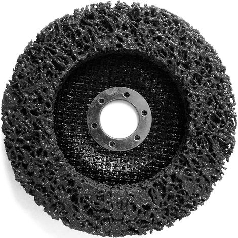 Satz Von 5 Groben Reinigungsscheiben Csd, Durchmesser: 125 Mm Cbs Für Winkelschleifer, Mit Streifen, Aus Gewebtem Nylon, Schwarz