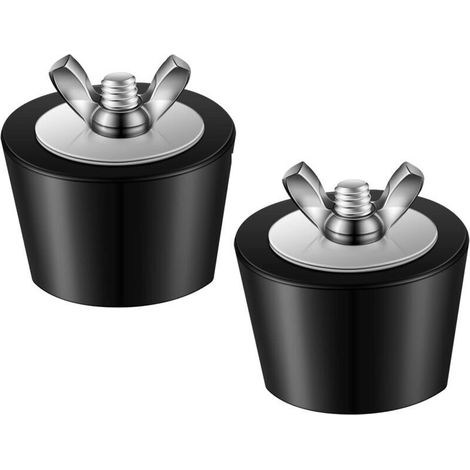 Ein 2er-set Schwimmbad-gummistopfen, Bestehend Aus Einem Rücklaufschlauchstopfen Und Einem Skimmerstopfen, Geeignet Für Aufstell- Und Einbaupools (38 Mm).