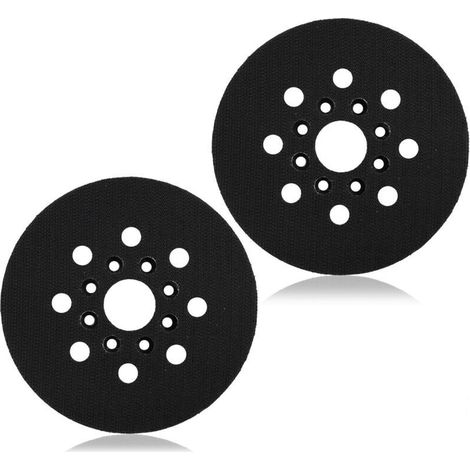 2 Stück 125 Mm Schleifteller, Schleifplatte, Kompatibel Mit Pex 220 A, Gex 125-1 Ae, Pex 220 Ae, Skil 7402/7490, Ersatz Mit Effizientem Staubsammelsystem (lange Nut)
