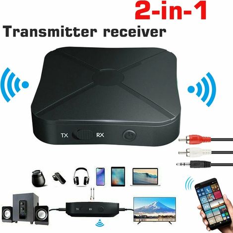 Bluetooth-sender/empfänger, Drahtloser Audio-konverter, Bluetooth 5.0 Sender/empfänger, 2-in-1 Drahtloser Audioadapter, Freisprecheinrichtung Für Autos