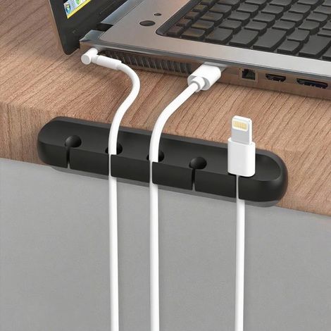 Silikon-kabelclips Mit Selbstklebefunktion Für Usb-kabel, Nachttisch, Netzkabel, Pc-kabel, Büro Und Zuhause