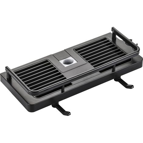 Duschregal, Seifenablage Für Das Badezimmer, Duschen Ohne Bohren Mit Seifenhalter, Haken Und Handtuchhalter, Rostfrei, Selbstklebend, Wandhalterung, Schwarz 21mm-25mm