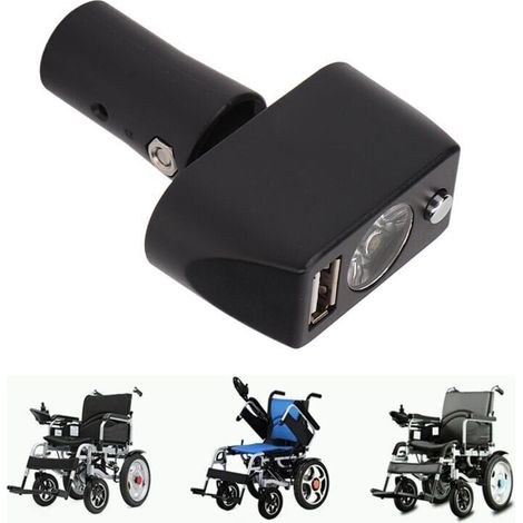 Licht Für Elektrischen Rollstuhl - 3-poliger Xlr-stecker Led-lichtsteuerung Für Usb-ladefähigen Rollstuhl Mit Verstellbarem Winkel