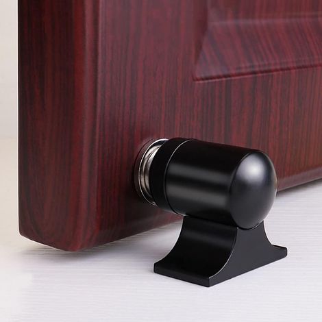 Starker Magnetischer Türstopper, Edelstahl 304, Mini-türstopper, Möbelbeschläge Für Türen, Schwarz