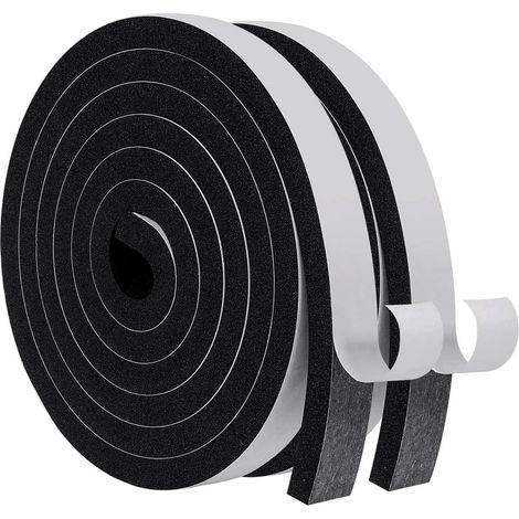 Wärmedämmungs-dichtungsband Für Türen Und Fenster, 3 Cm X 2 Cm X 2 M, Selbstklebendes Schaumstoff-dichtungsband, Schwarze Schallschutz-dichtungsleiste