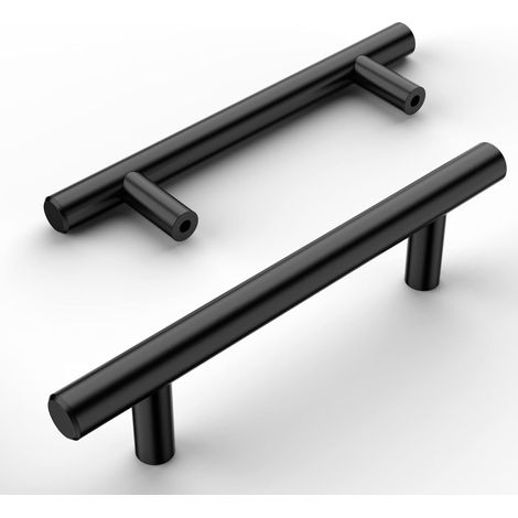 12er Set Küchenschrankgriffe Schwarz Edelstahl Griffe Für Schränke Türgriffe Küche Möbelgriffe Lochabstand 96mm