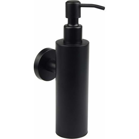 304 Edelstahl Wandseifenspender 200 Ml Schwarz Matt Manueller Seifenspender Für Badezimmer Shampoo Duschgel Flasche