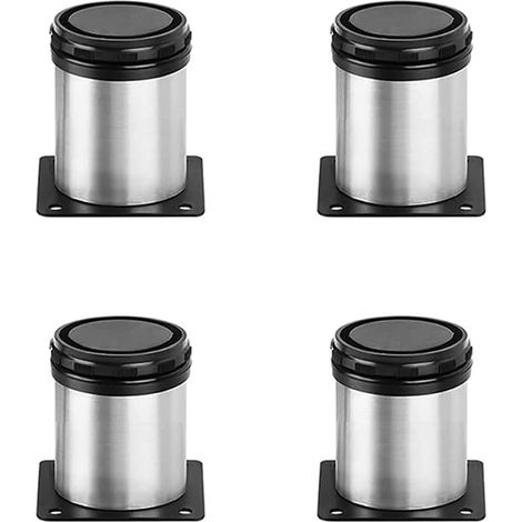 Möbelfüße Aus Edelstahl, Verstellbare Metall-tischfüße Für Tv-möbel, Bänke, Esstische, Stühle, Schränke, 4er-set (5 Cm)