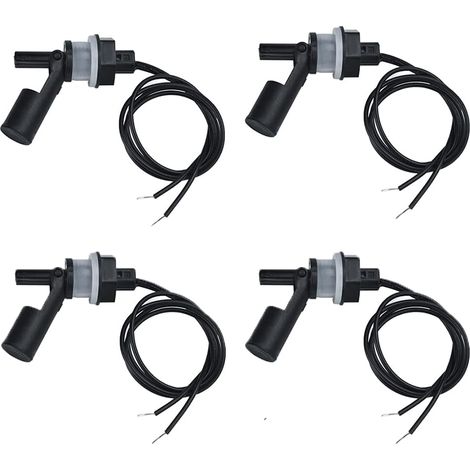 4er-set Horizontale Schwimmerschalter – Kunststoff-wasserstandssensor – Kabellänge 40 Cm – Für Aquarien Und Pools