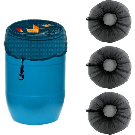 Set Aus 3 Moskitonetzen Für Regeneimer, 95 Cm