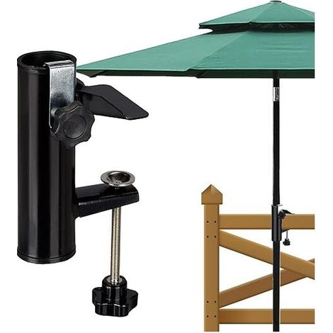 Balkon-sonnenschirmhalterung, Sonnenschirmklemme Für Balkon, Terrasse Oder Tisch – Passend Für Masten Mit Ø 19–38 Mm