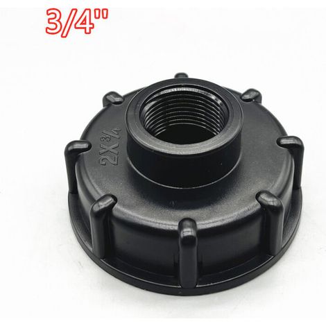 Ibc-adapter S60x6 Deckel Für 1000-liter-tank, 3/4 Zoll (außenversion Mit 6 Punkten (3/4") Verdickt)