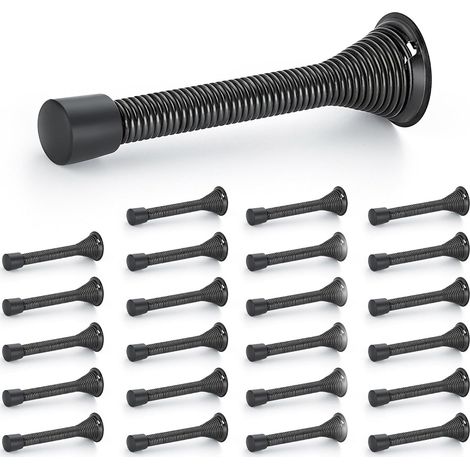 Türstopper, 24er-pack, Schwarz, Gefedert, Mit Gummipuffer, Für Die Unterseite Der Tür