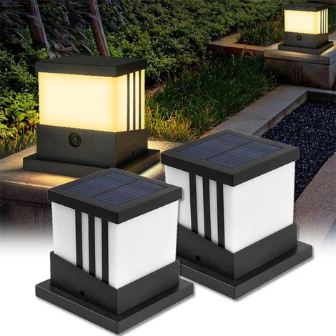 Solare Außenleuchten Für Pfostenkappen, Wasserdicht Für Terrasse Oder Patio, (2 Stück)
