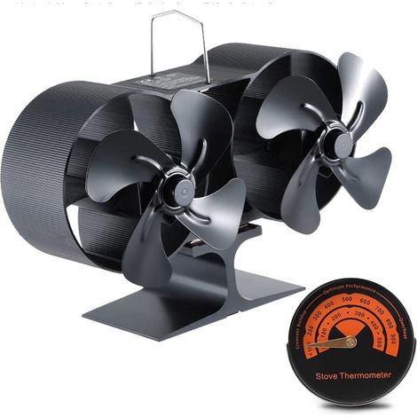 8-blättriger, Kraftstoffsparender Ofenventilator, Wärmebetrieben - Büro