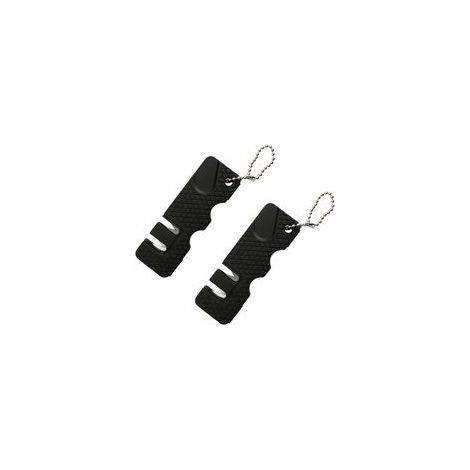 2 Stück Mini Messerschärfer, Wetzstein Für Messer, Multifunktionales Outdoor-küchenwerkzeug, Tragbarer Mini-wetzstein Für Reisen Und Outdoor-aktivitäten (schwarz)