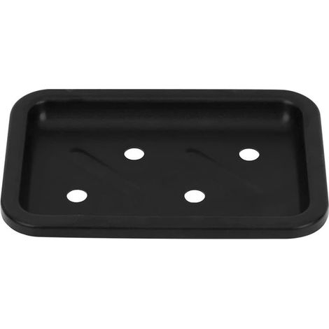 1 Stück Metall-seifenschale, Schwarzer Aluminium-seifenhalter, Seifenschale Für Badezimmer, Wandmontierte Seifenbox