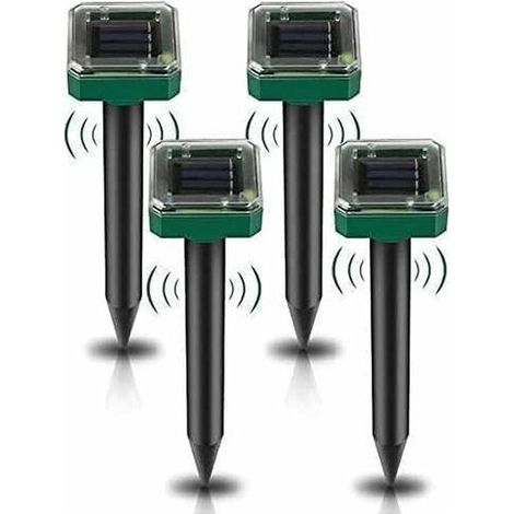 Ultraschall-maulwurfvertreiber, Solarbetrieben, 4 Stück, Solar-maulwurfvertreiber, Ultraschall-schlangenvertreiber, Ip65 Wasserdicht, Mausvertreiber Für Außenbereich, Anti-wühlmaus, Schlangen