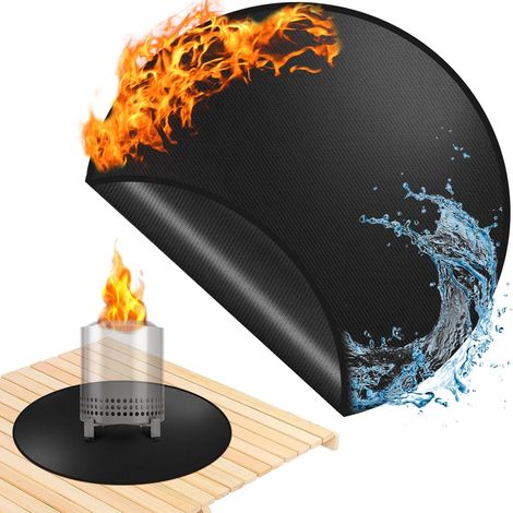 Feuerfeste Matte, 50 Cm, Wasserdichte Grillmatte Für Terrasse, Patio, Rasen, Outdoor-grillzubehör, Tragbar Und Wiederverwendbar