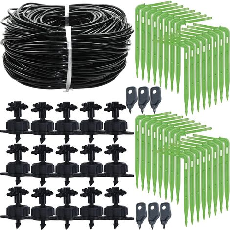 Tropfbewässerungssystem-set Für Den Garten, 100 M, 4 L/h, Mit Schnellverbindern