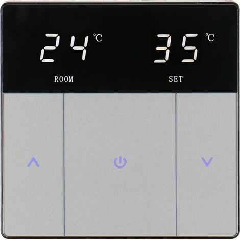 Thermostat Für Fußbodenheizung Mit Touch-taste, Energiesparend Und Einfach Zu Bedienen, Ac230v 10a Für Fußbodenheizung, Schwarz-liaiki