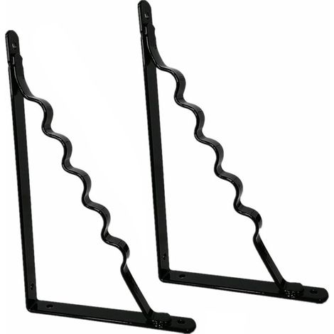 2 Stück Regalhalter Aus Eisen, Schwebendes Dreieckiges Regal, Wandmontierte Regalwinkel Für Trennwände, Stativrahmen-halterung (245×150 Mm)