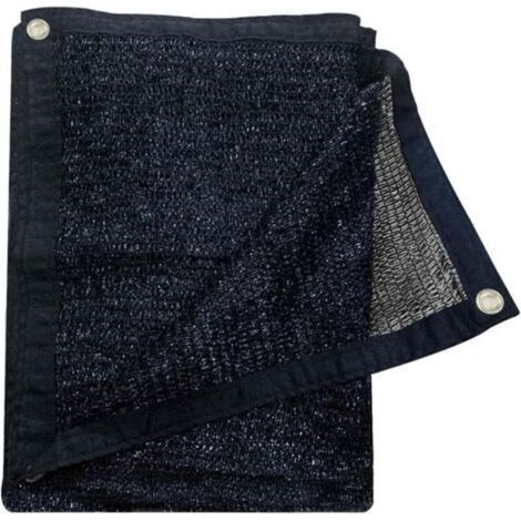 Schwarzes Schattennetz Mit 70 % Schattenwurf – Ideal Für Terrassen, Gärten, Pavillons, Carports, Scheunen Usw. – 3,65 M X 3,65 M, Schwarz