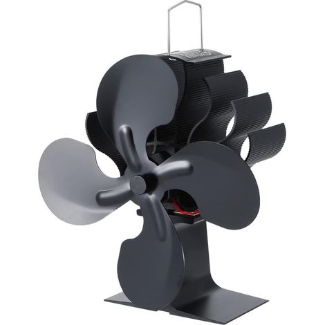 Ofenventilator, 4-blättriger Ofenventilator, Heizgebläse Für Ofen, Aromatherapie-heizgebläse Mit Ventilator, Umweltfreundlicher Und Leiser Ventilator Mit Hoher Wärmeverteilungseffizienz
