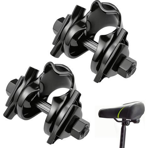 2er-set Sattelklemmen Für Fahrradsattel, 22 Mm Mtb Schwarz, Halterung Für Fahrradsattel, Sattelschraube Und Sattelstütze