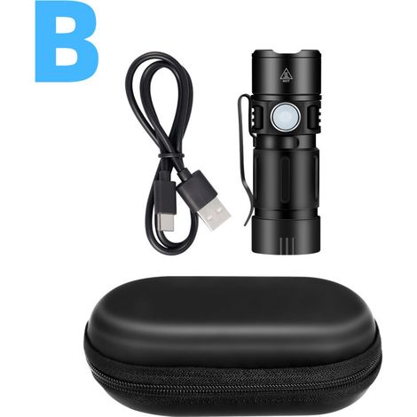 Uv-taschenlampe Mit 395 Nm Strahl, Wiederaufladbare Mini-taschenlampe Mit Hoher Intensität Zur Erkennung Von Haustierflecken Und Bettwanzen