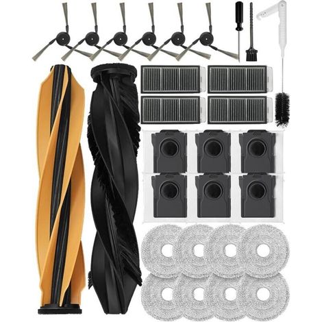 Set Mit 29 Zubehörteilen Für Saugroboter Dreame X50 Ultra Complete/l50 Pro Ultra/l50 Ultra/x50 Master/l40s Pro Ultra/mova V50 Ultra Complete, Hauptbürsten, Seitenbürsten, Staubbeutel