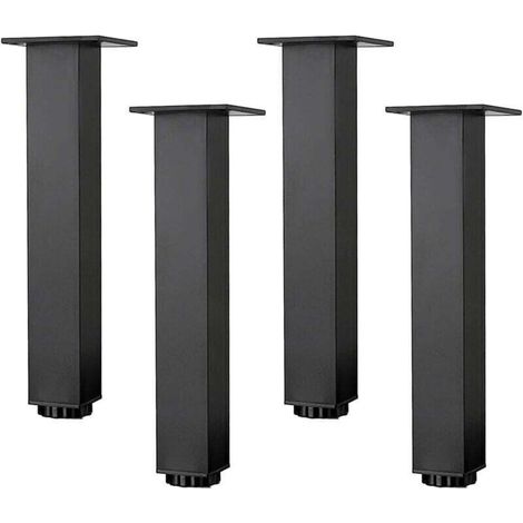 Verstellbare Möbelbeine Aus Aluminiumlegierung, Tisch- Oder Sofabeine, 5-40 Cm, Mattschwarz, Mit Schrauben, 4er-set (35 Cm/13,8 Zoll)