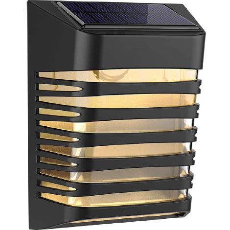 Solarleuchte, Solar-terrassenzaunleuchten – Kabellose Led-wandleuchten Mit Solarenergie Ip54, Wasserdicht, Atem-/dauerlichtmodus, Automatische Solarlampen Für Die Terrasse