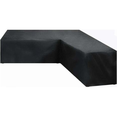 (320x320x80cm) Wasserdichte Eckgarten-möbelabdeckung, L-förmige Garten-sofa-abdeckung, Abdeckung Aus 210d Oxford-gewebe